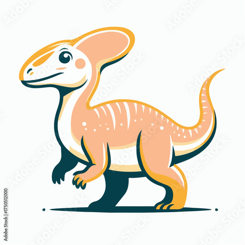 Parasaurolophus vector illustration