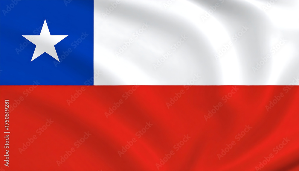 Fototapeta premium flag of Chile