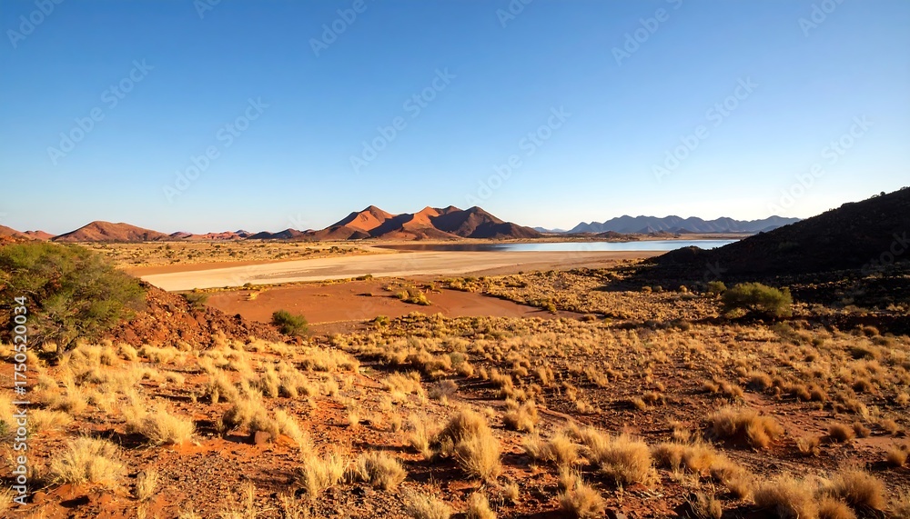 Naklejka premium Desert landscape panorama (1)
