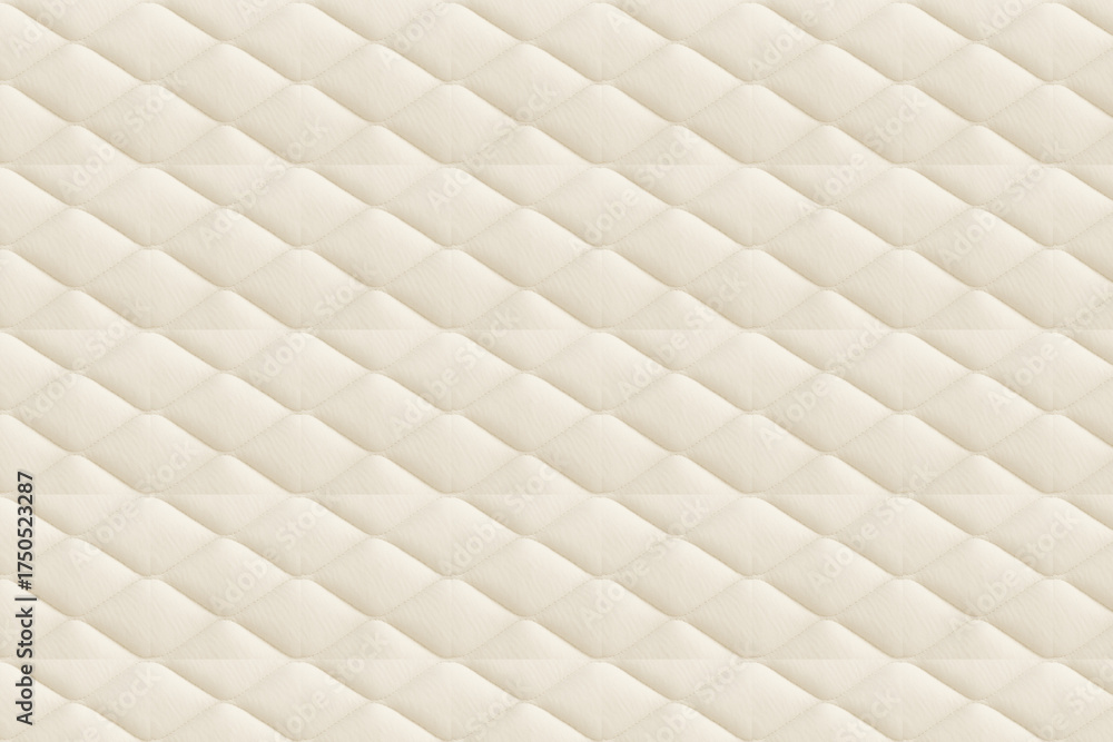 Fototapeta premium Soft Beige Quilted Pattern Texture for Home Decor, Upholstery, and Background Design