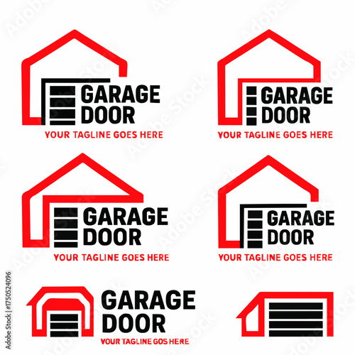 garage building logo design vector inspiration
