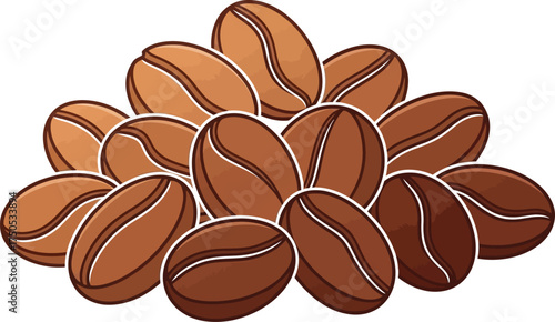 Fresh roasted coffee beans ready for your morning brew, enjoy the aroma!