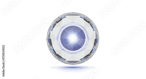 Brilliant crystal orb emitting ethereal light, a symbol of clarity and focus