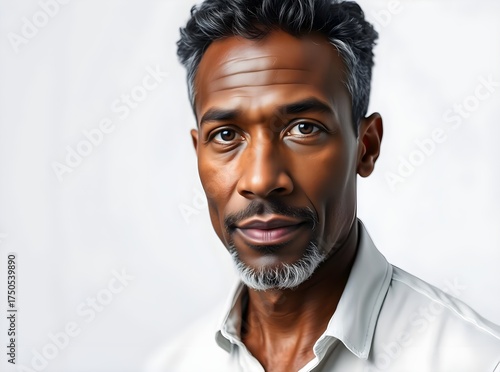 Wallpaper Mural Thoughtful Man, White Background Torontodigital.ca