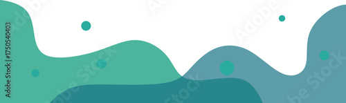 Abstract Transparent Blob Footer 