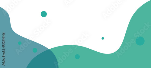 Abstract Transparent Blob Footer 