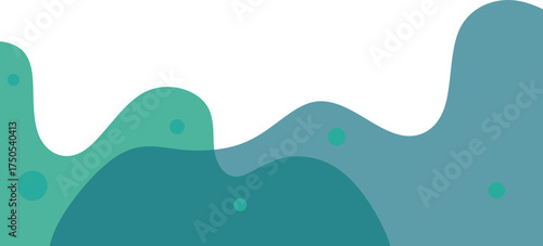 Abstract Transparent Blob Footer 