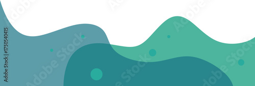Abstract Transparent Blob Footer 