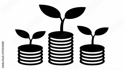 Invest wisely and watch your financial growth flourish with this symbolic concept of thriving wealth and prosperity