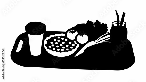 Freshly prepared healthy meal ingredients arranged on a tray, perfect for a balanced diet and wellness.