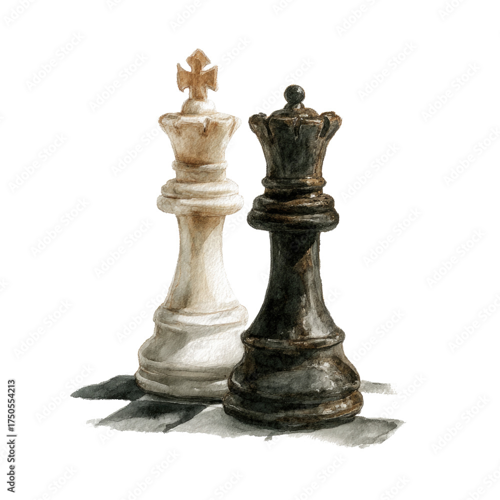 Fototapeta premium black chess queen