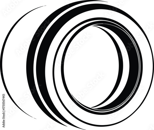  black dslr camera lens front view reflective on w.eps