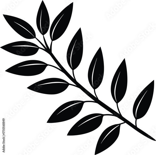 Stylized silhouette of a majestic horse galloping freely across a field isolated on transparent background