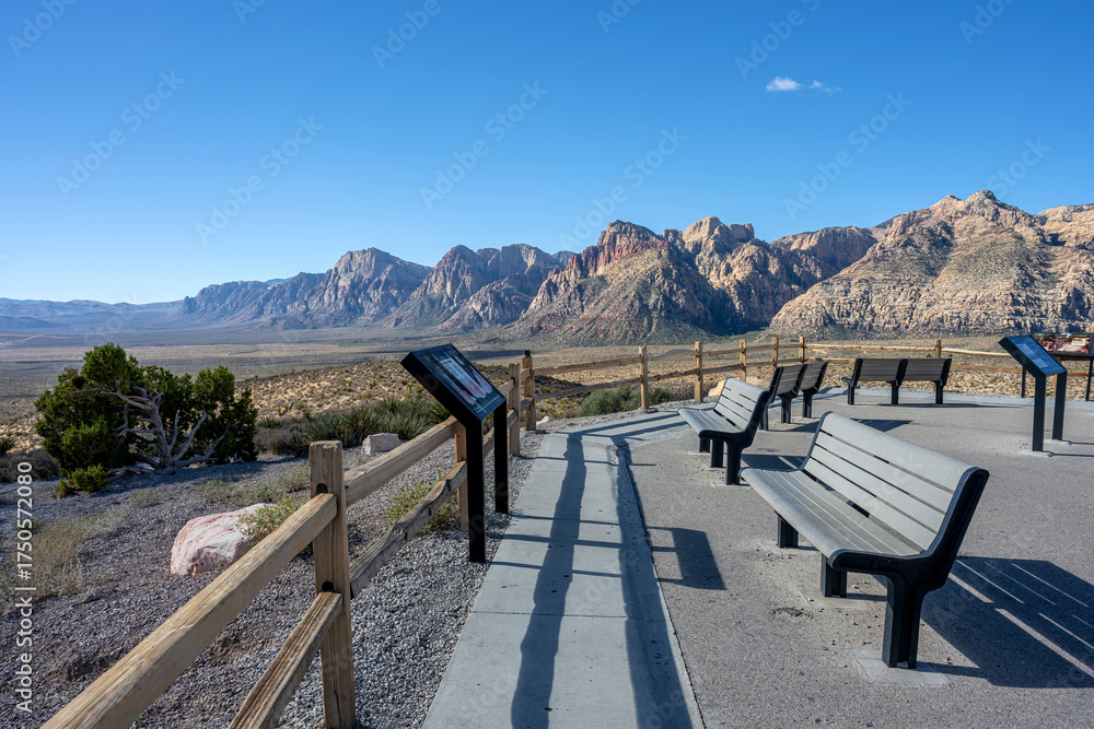 Fototapeta premium The visit to the Red Rock Canyon in Las Vegas NV.