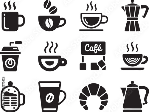 Coffee icons for your cafe or coffee shop design