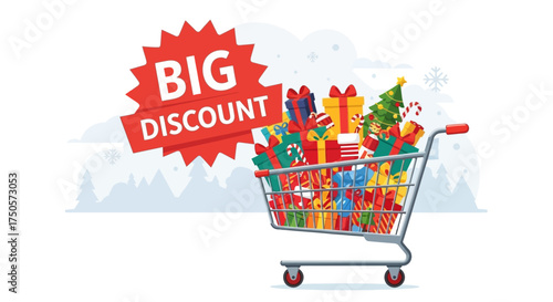 Airport Scene with Passengers and Duty-Free Shopping Illustration