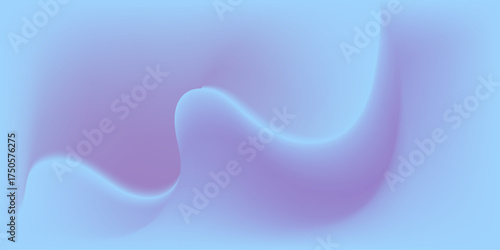 Abstract blue and purple gradient background with smooth fluid curves and soft transitions. Modern minimalist design perfect for technology, digital art, or creative branding concepts.