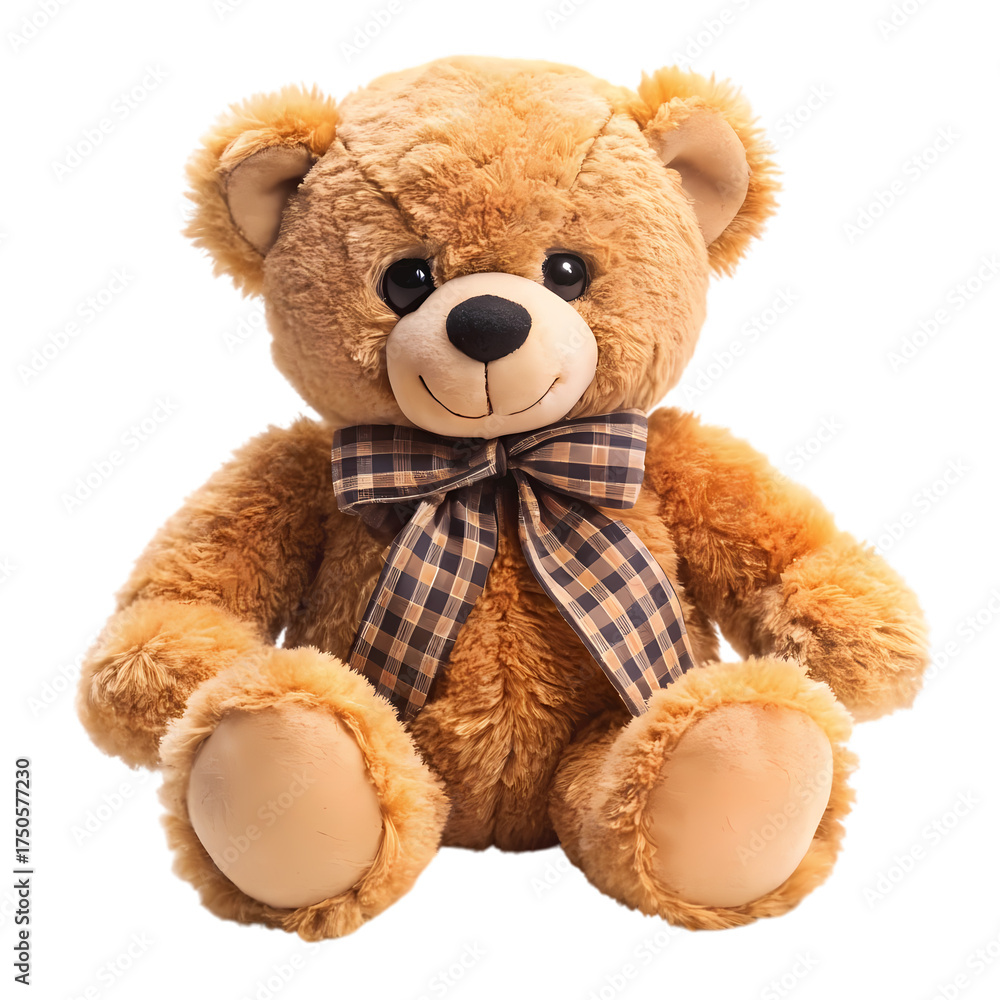 Fototapeta premium Cute Brown Teddy Bear isolated on transparent background