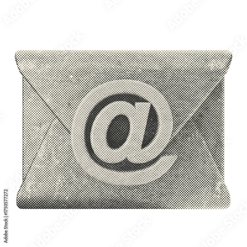 Cuadro en lienzo 3d mail email message address halftone style