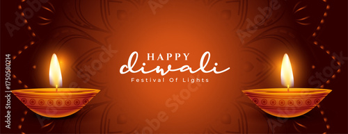 happy diwali religious brown wallpaper design