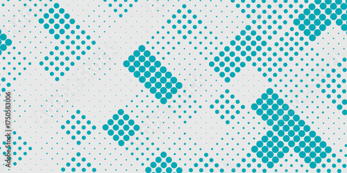 Transparent Vector Gradient Blue Color Halftone Background Staggered Dots Pattern modern.
