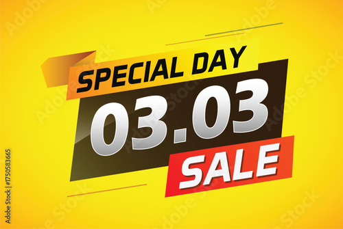 special day 03 03 word concept vector illustration with megaphone and 3d style, landing page, template, ui, web, mobile app, poster, banner, flyer, background, gift card, coupon, label, wallpaper
