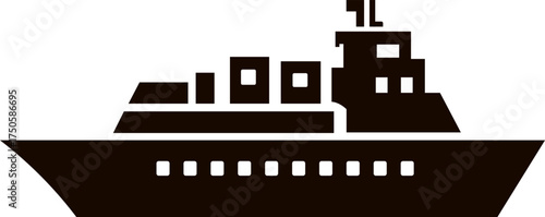 cruise ship vector