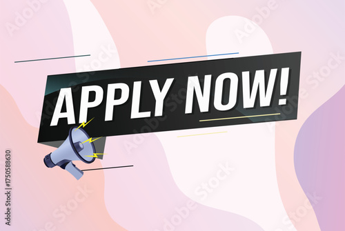 Apply now Banner design template for marketing. Last chance promotion or retail. background banner modern graphic design for store shop, online store, website, landing page
