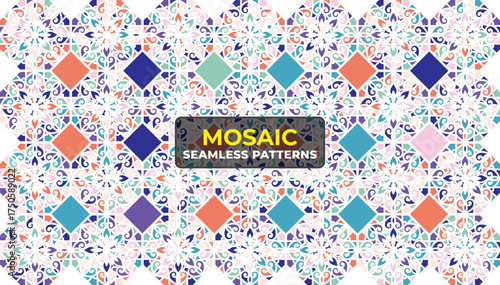 Bright and Creative 90s Pattern Background with Seamless Retro Vector Design