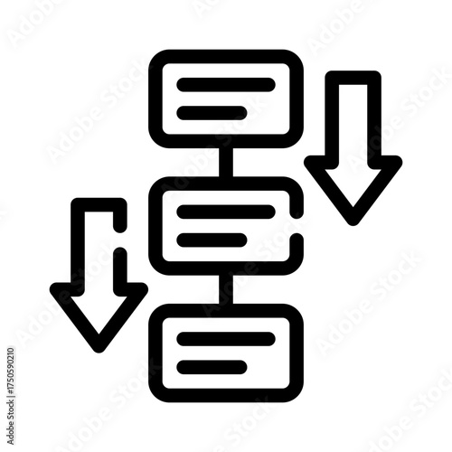 arrangement line icon