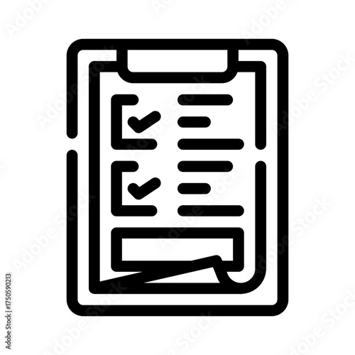 checklist line icon