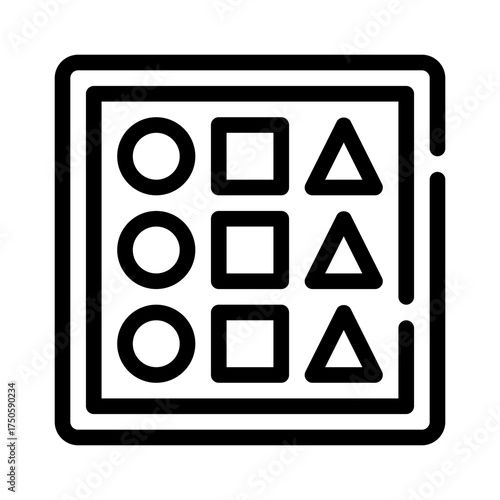 set in order line icon