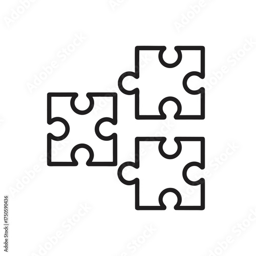Four interlocking puzzle pieces shown in a simple line art style