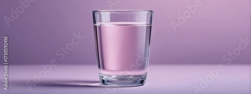 A glass of water is sitting on a table