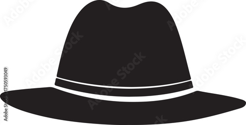 black hat isolated on white
