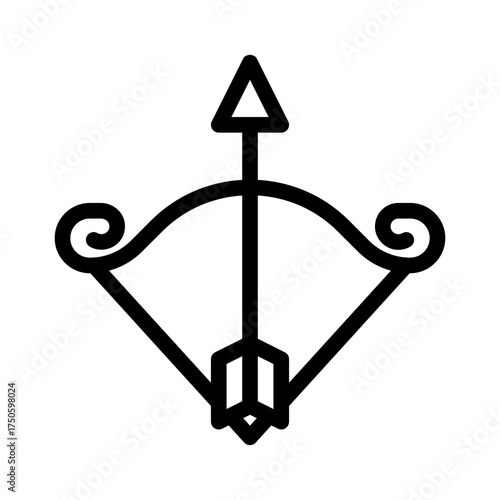 bowstring line icon