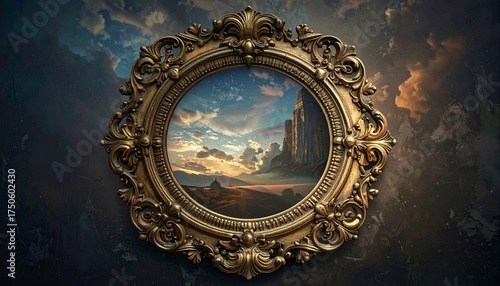 vintage mirror frame