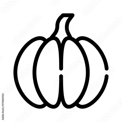 pumpkin line icon
