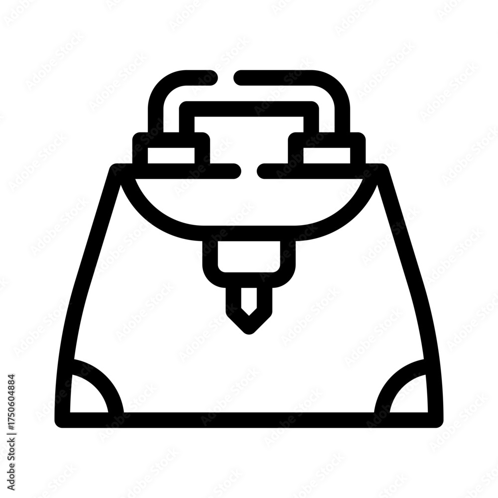 Fototapeta premium handbag line icon