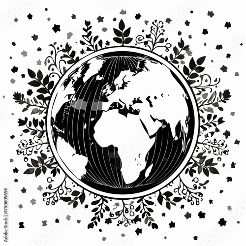 Globe Clipart - World, Geography, Earth Illustration