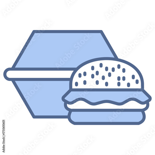 Burger Pack Blue Icon