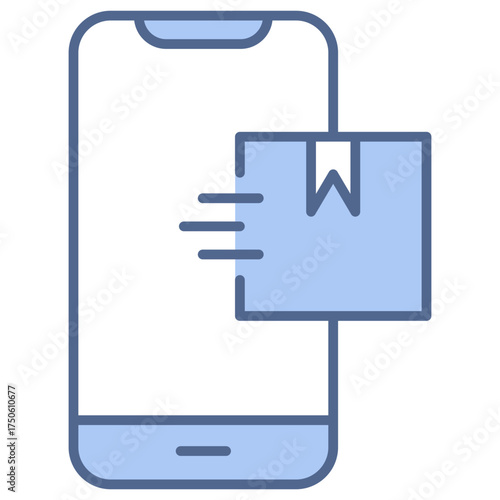 Delivery App Blue Icon