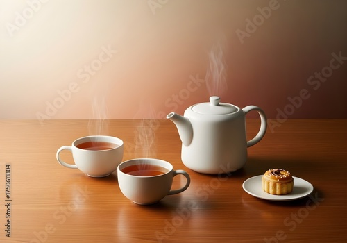 Wallpaper Mural Elegant Tea Time Still Life Torontodigital.ca