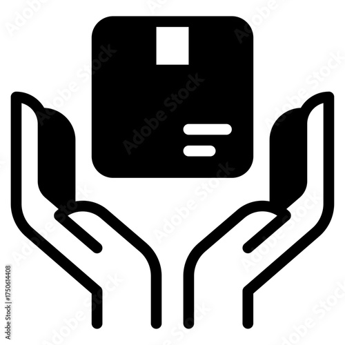 Hand Holding Smart Card Icon