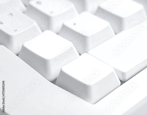 Close-up of a white keyboard (2)