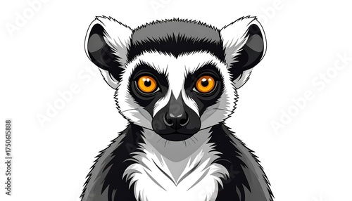 Close-up portrait of a lemur (1)