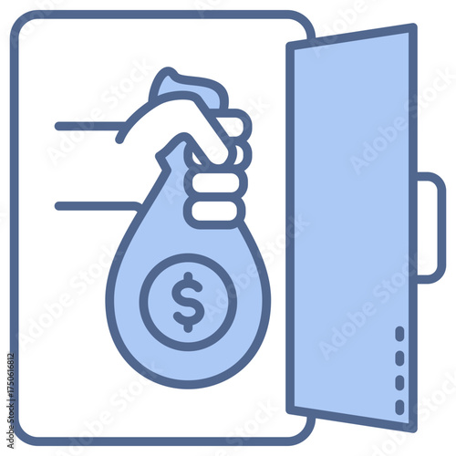 Cash Reserve Blue Icon