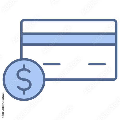 Account Balance Blue Icon