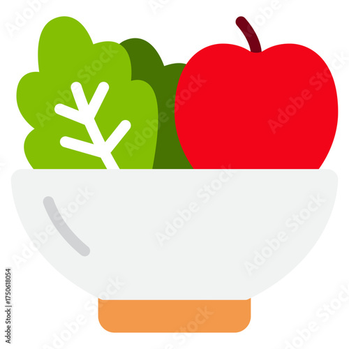 Fresh Vegetable Bowl Illustration