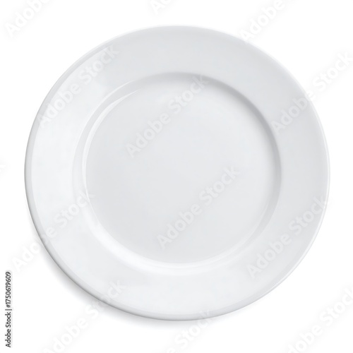 Empty white plate